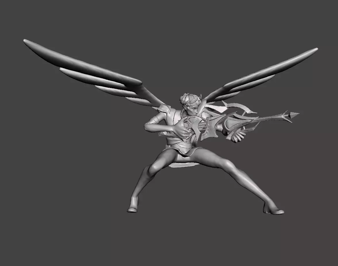 DWG Jhin 3D Model 3D print model_0