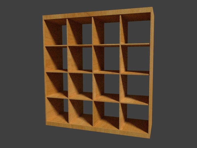 Shelf bookcase Free 3D model_1