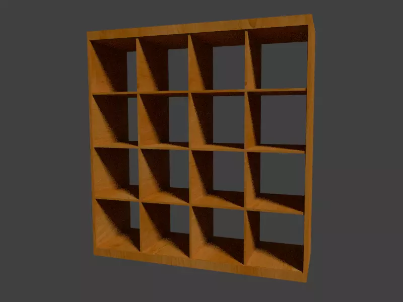 Shelf bookcase Free 3D model_0