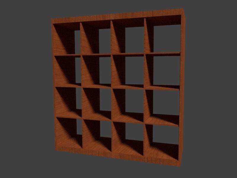 Shelf bookcase Free 3D model_2
