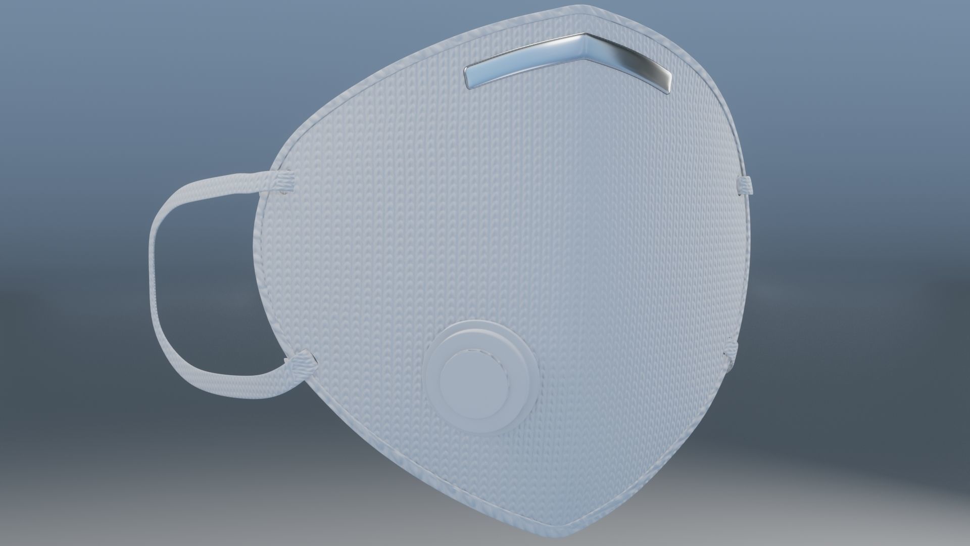 Medical face mask 3D model 3D model_3