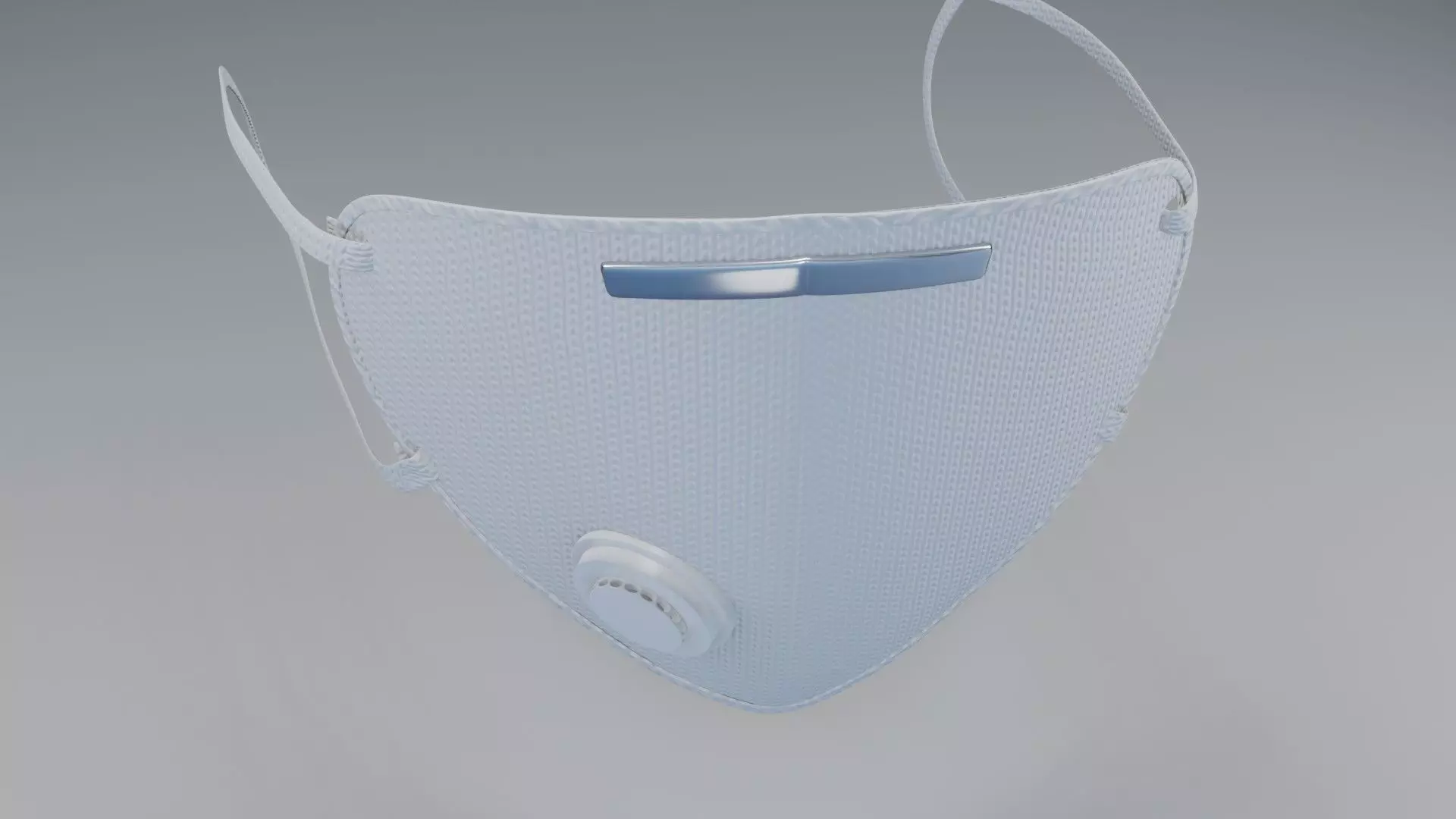 Medical face mask 3D model 3D model_0