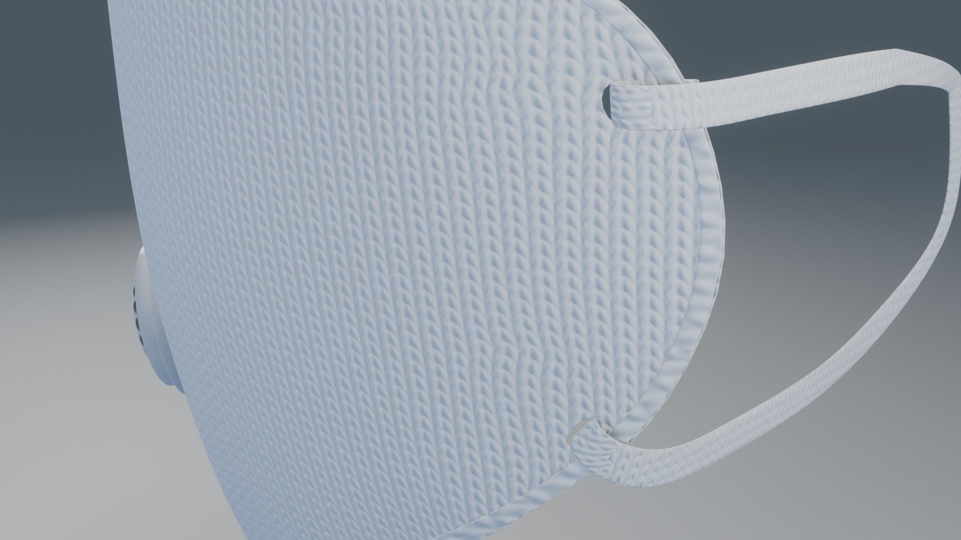 Medical face mask 3D model 3D model_7