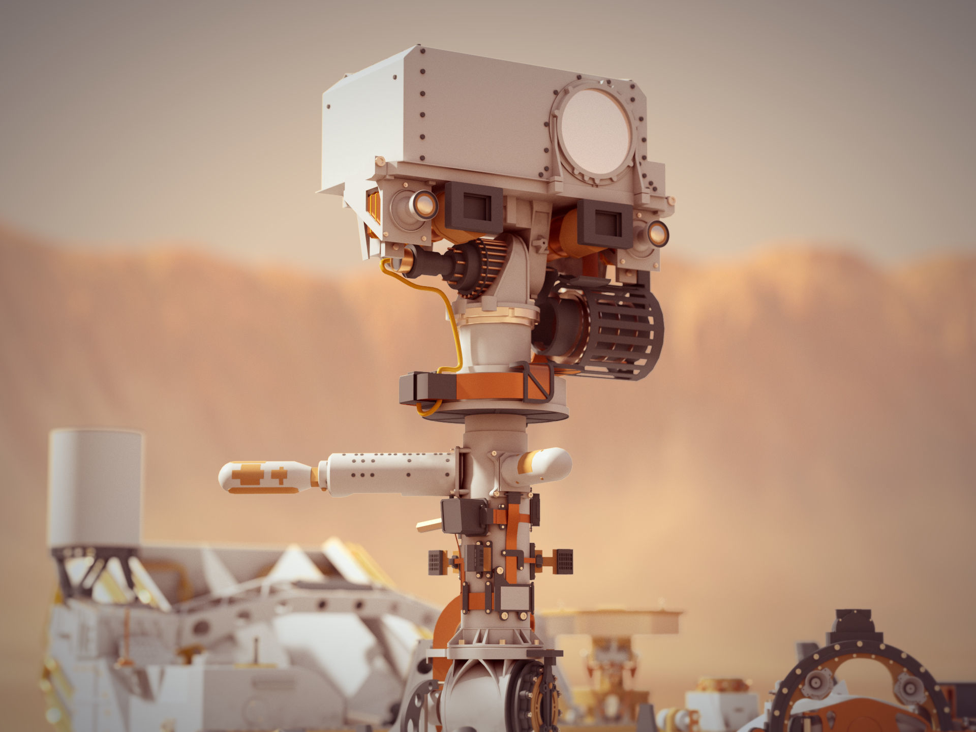 Perseverance Mars Rover 3D model_3