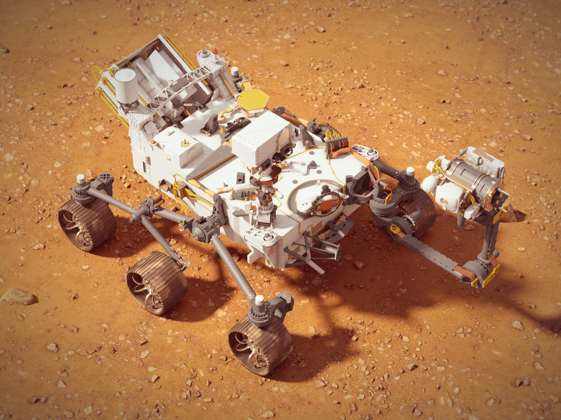 Perseverance Mars Rover 3D model_1