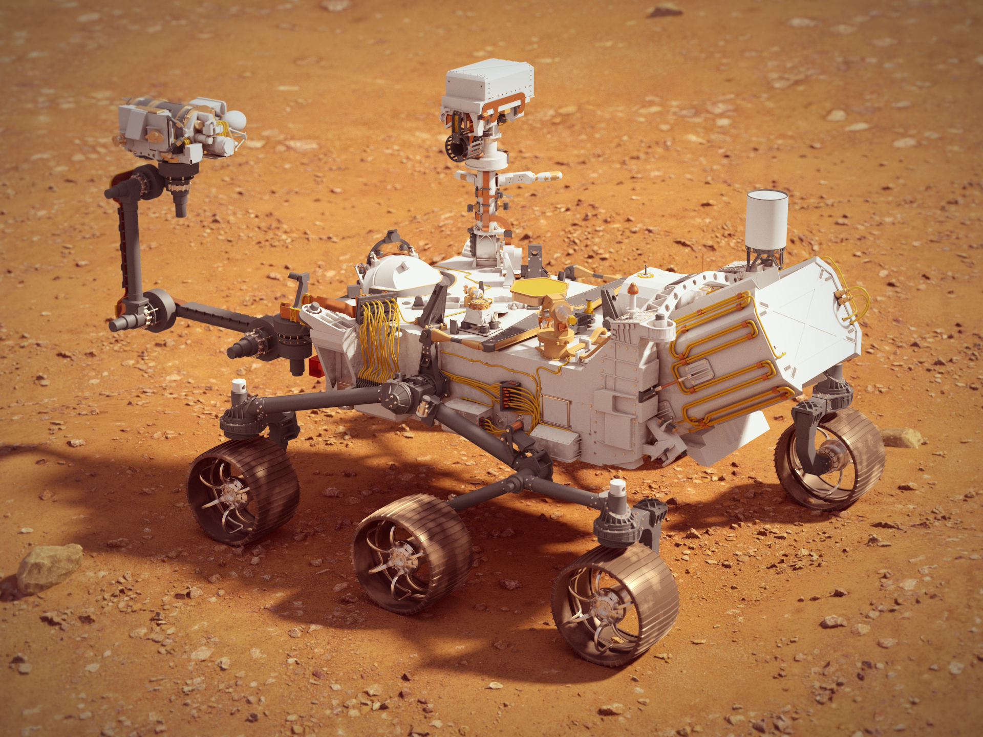 Perseverance Mars Rover 3D model_2