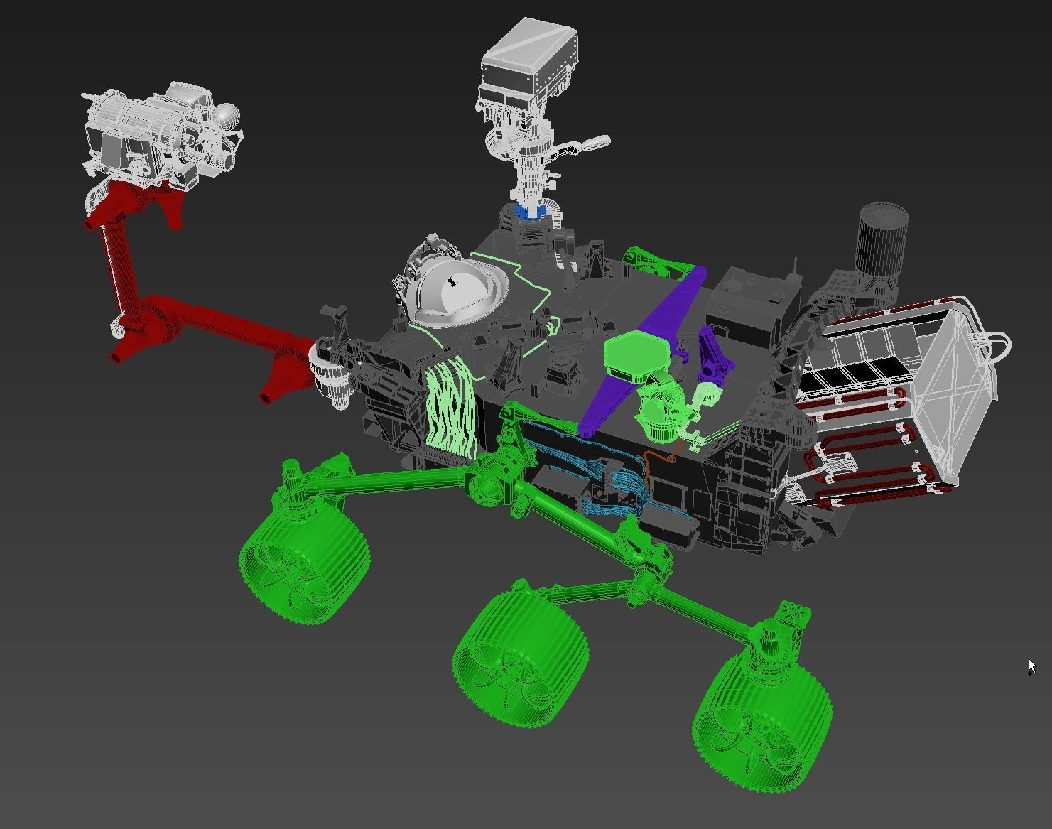 Perseverance Mars Rover 3D model_7