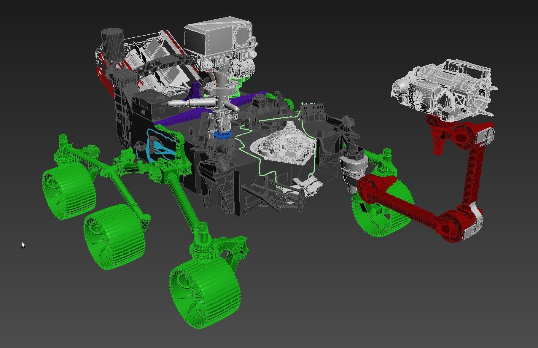 Perseverance Mars Rover 3D model_5