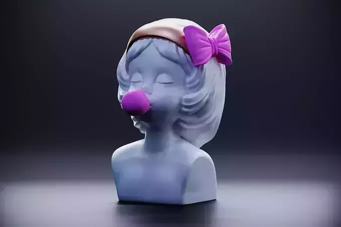 Lovely girl bow Free 3D print model