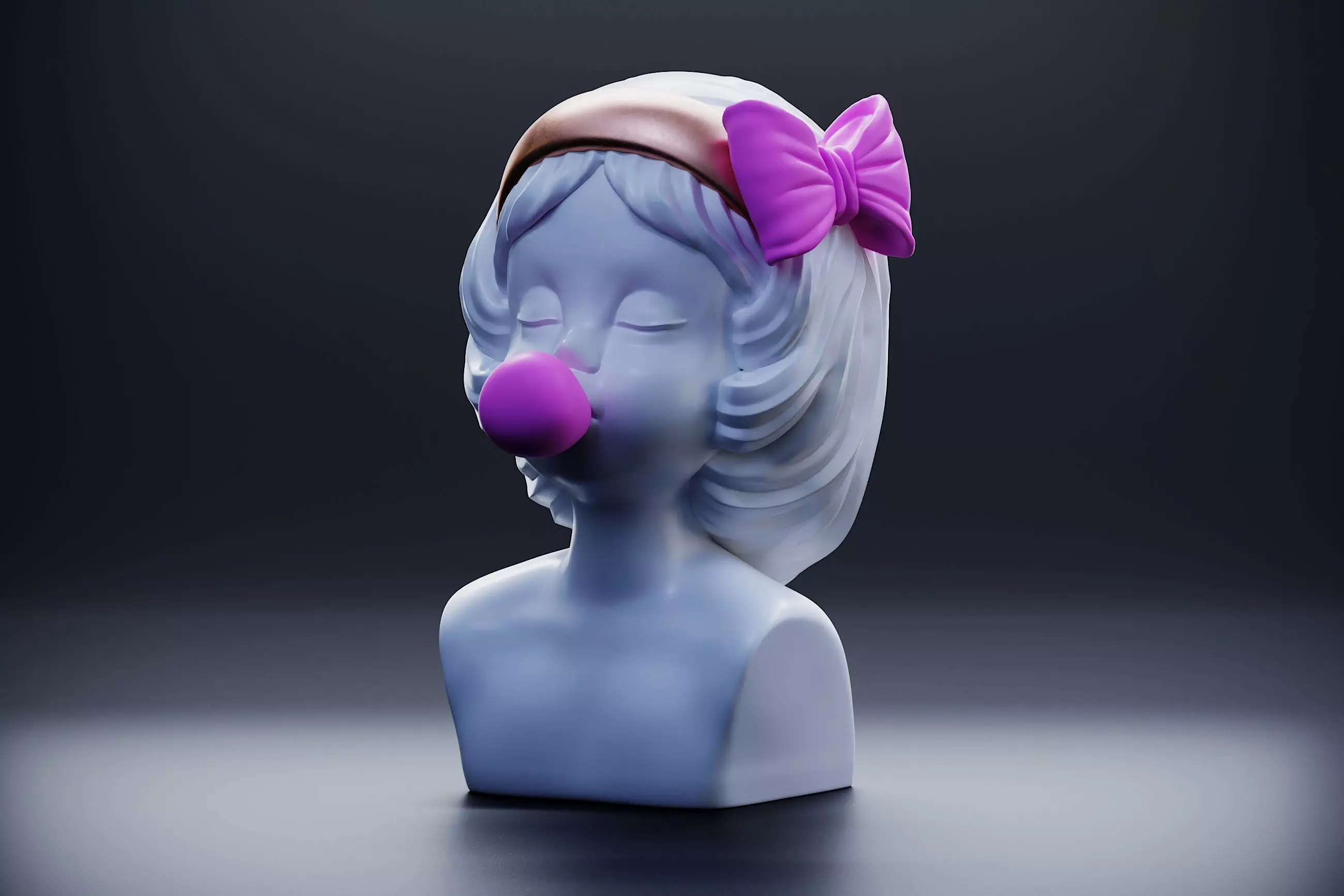 Lovely girl bow Free 3D print model