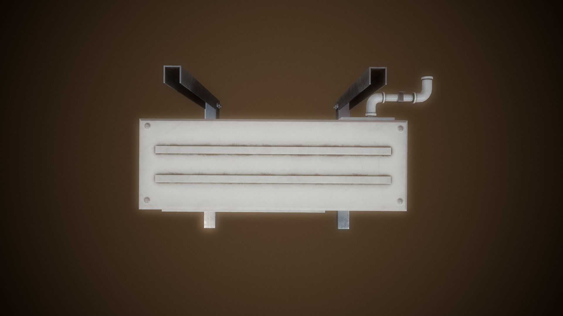Air Conditioner  - Tutorial Included Low-poly 3D model_8