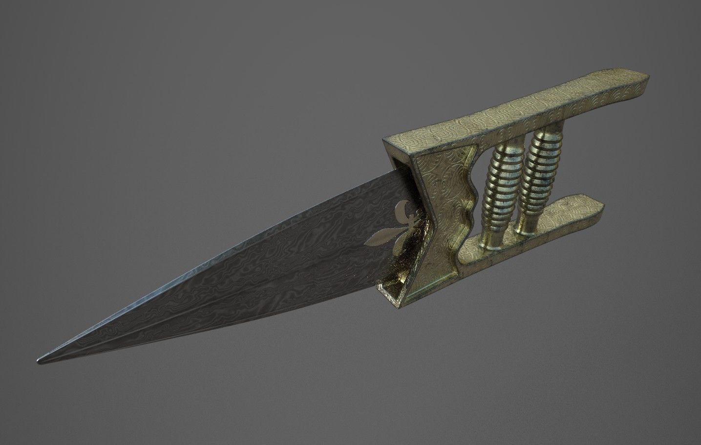 katar belt buckle 3D model_1