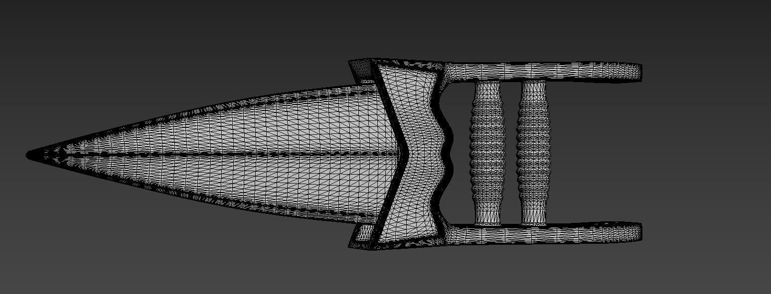 katar belt buckle 3D model_4