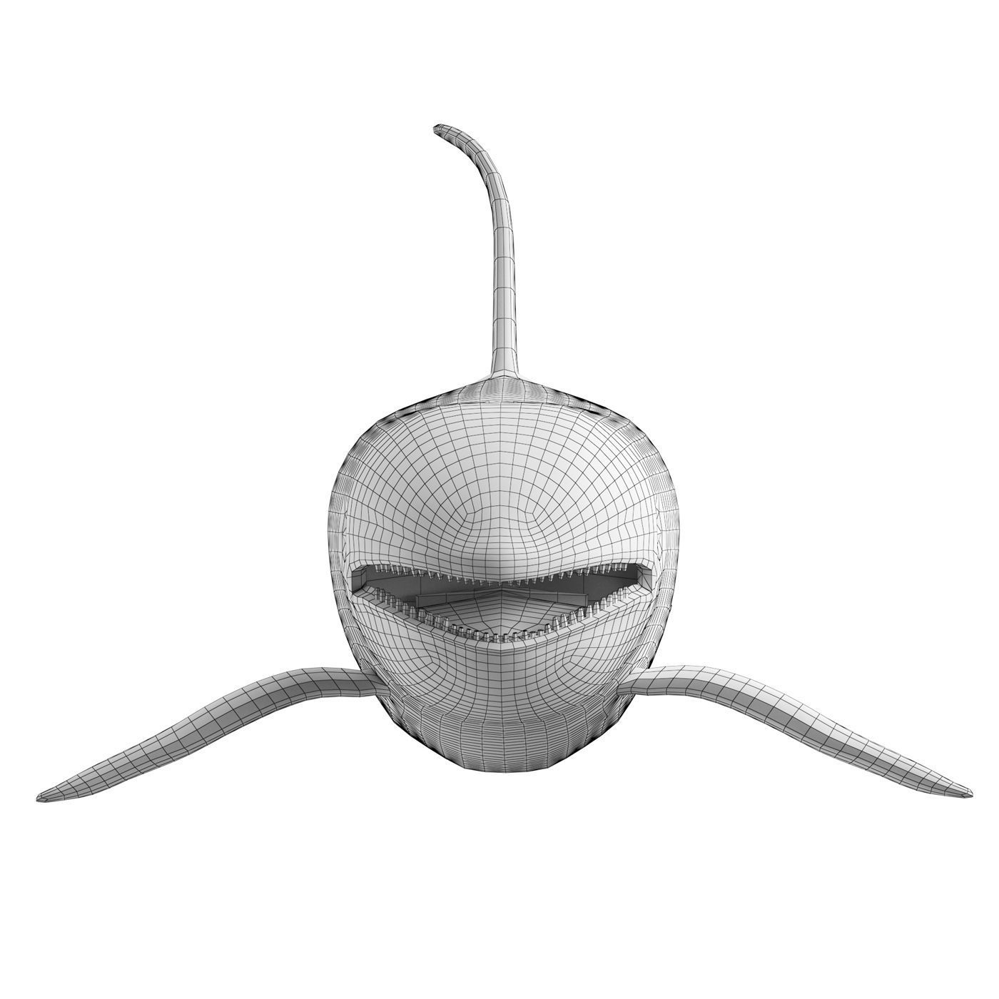 Killer whale Low-poly 3D model_7