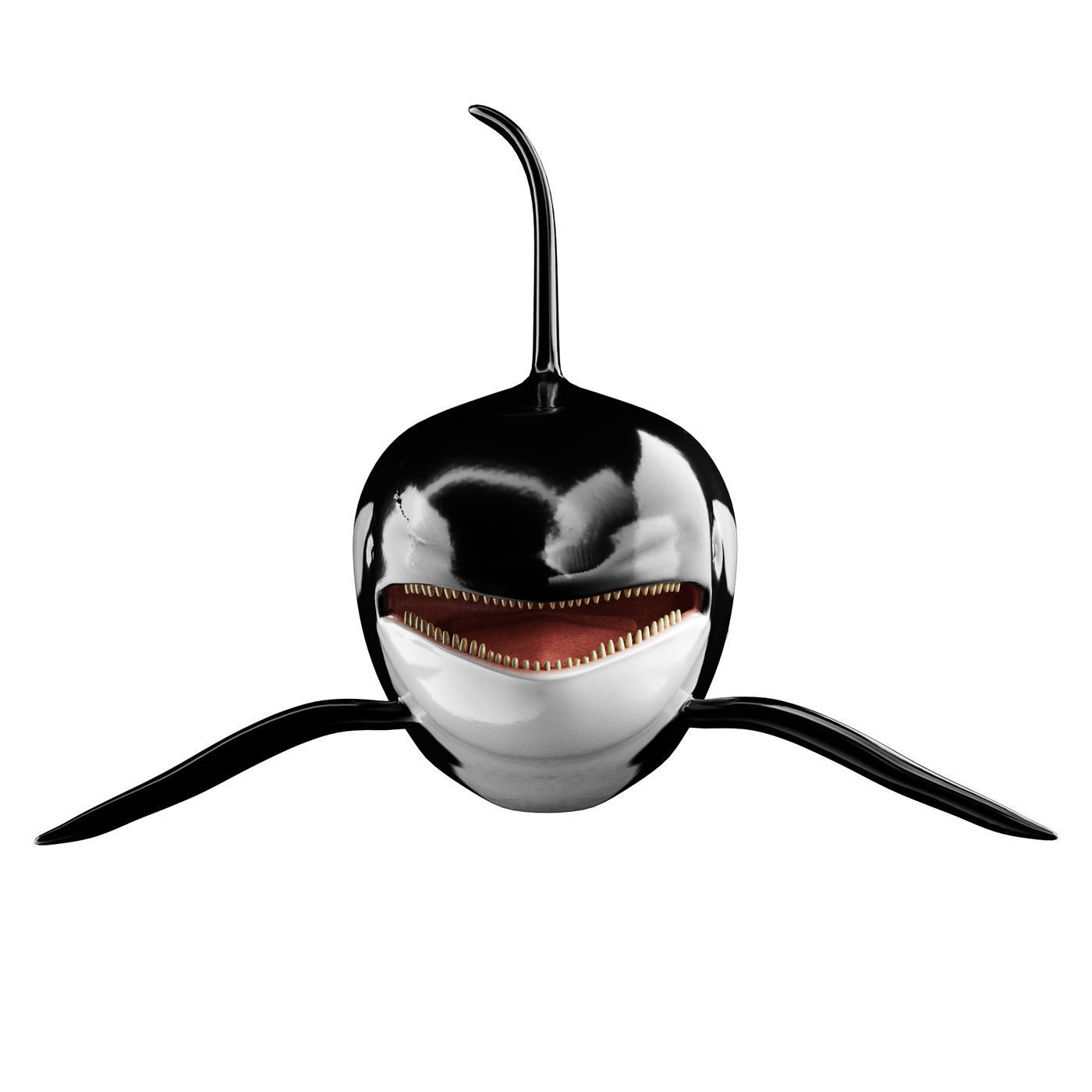 Killer whale Low-poly 3D model_2