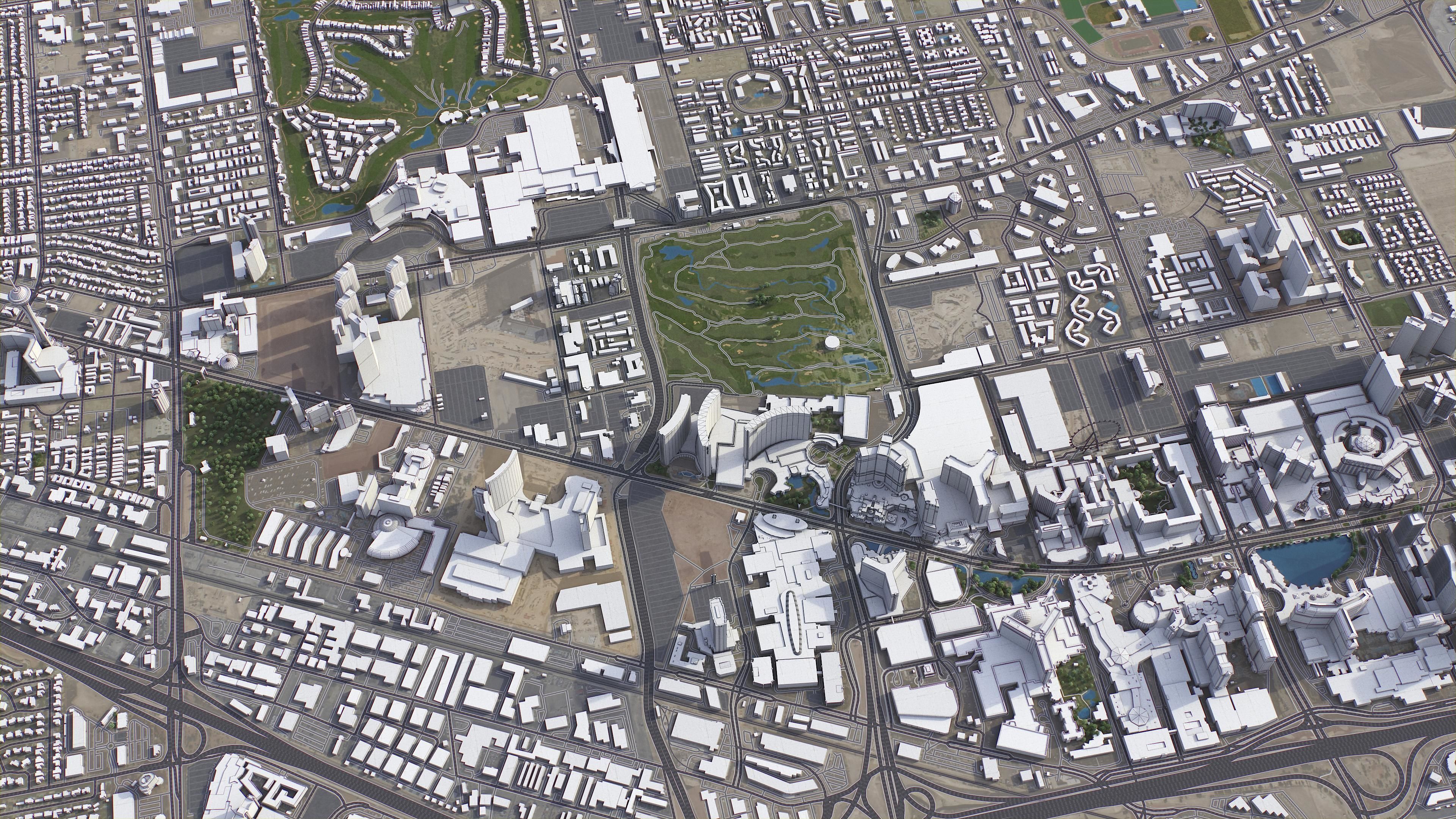 Las Vegas - Strip Low-poly 3D model_15