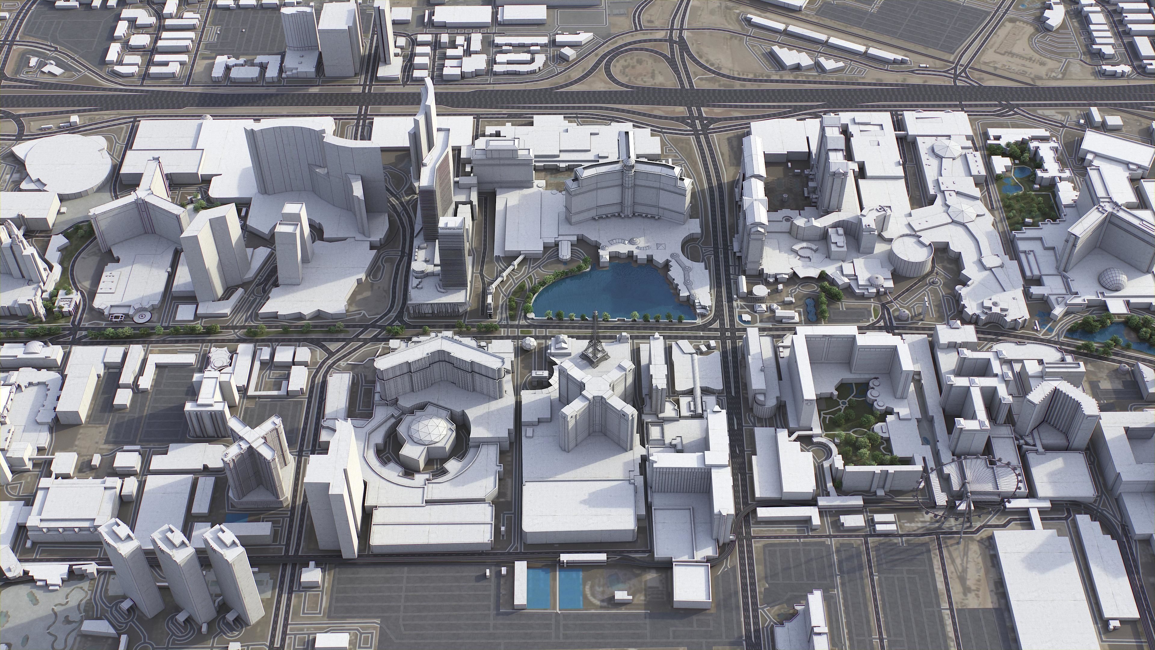 Las Vegas - Strip Low-poly 3D model_20
