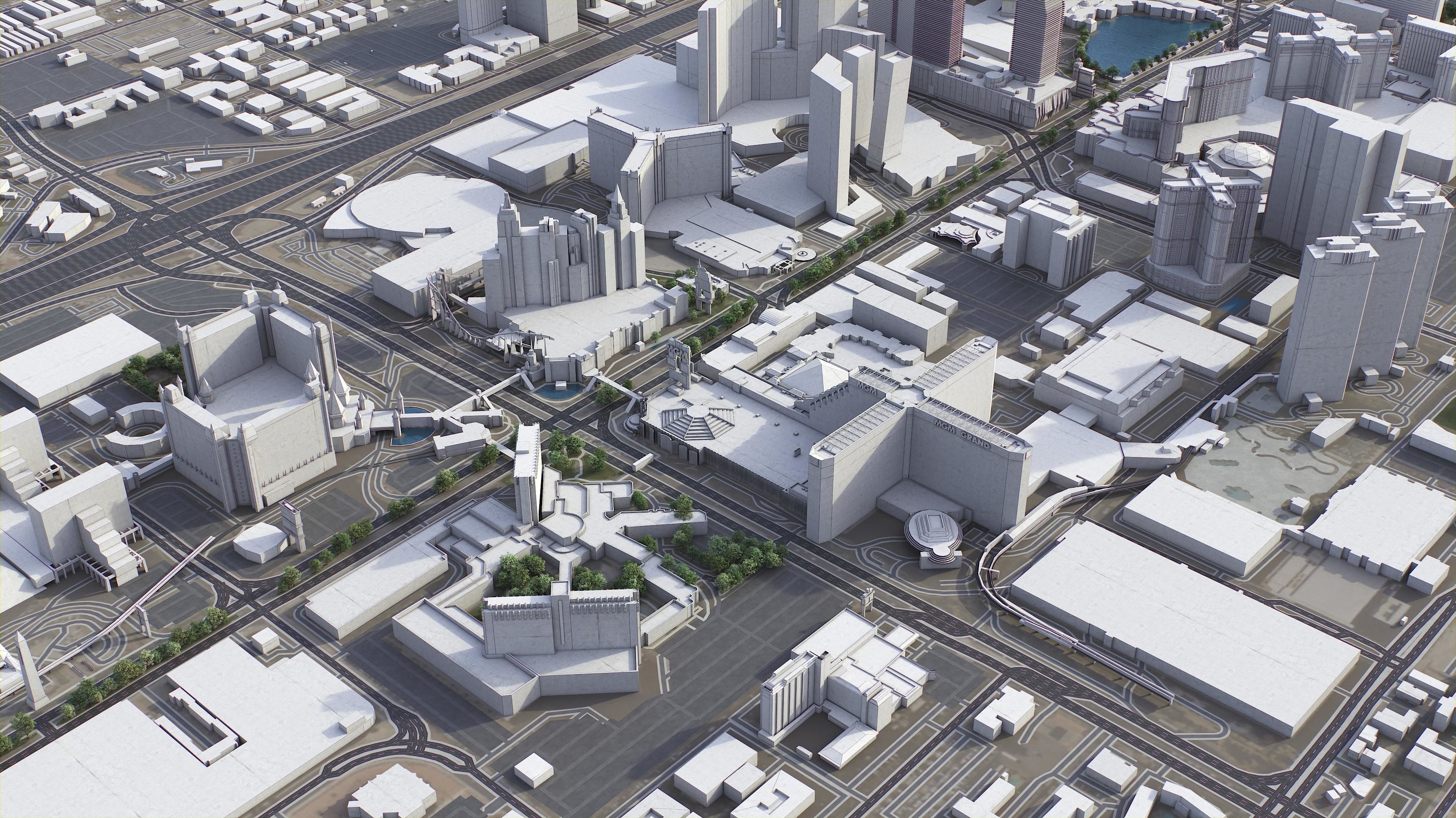 Las Vegas - Strip Low-poly 3D model_19