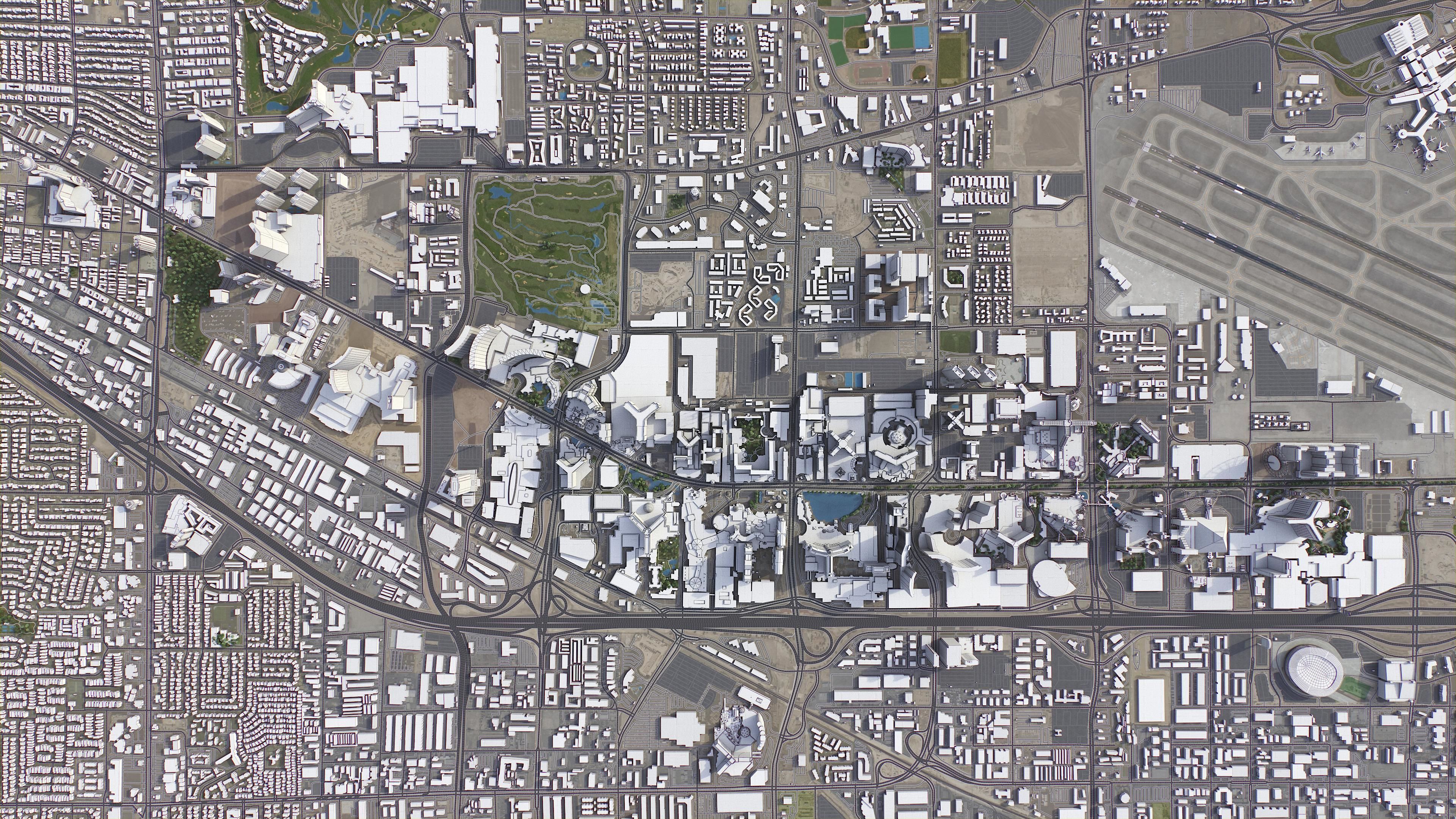 Las Vegas - Strip Low-poly 3D model_23