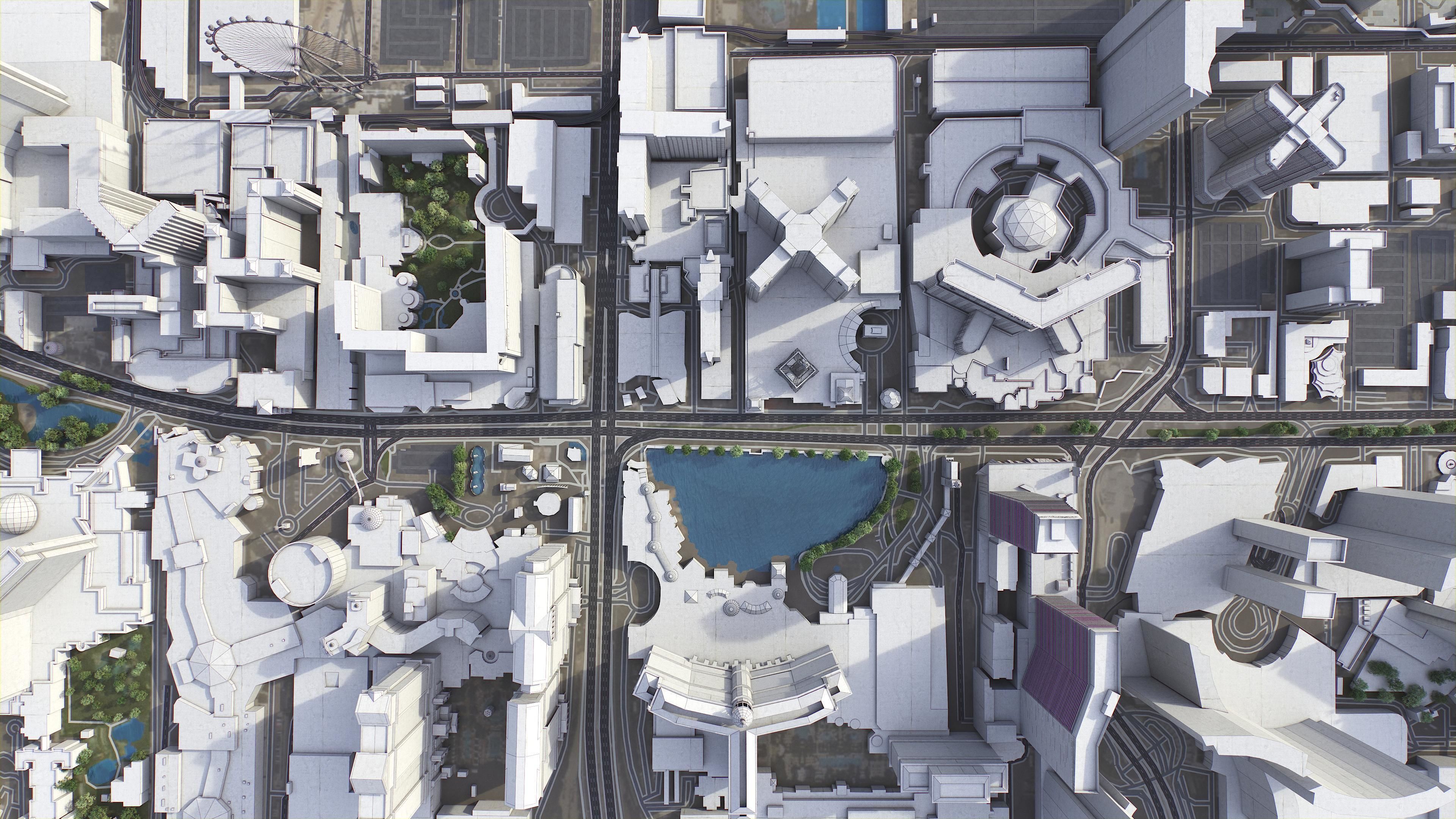 Las Vegas - Strip Low-poly 3D model_21