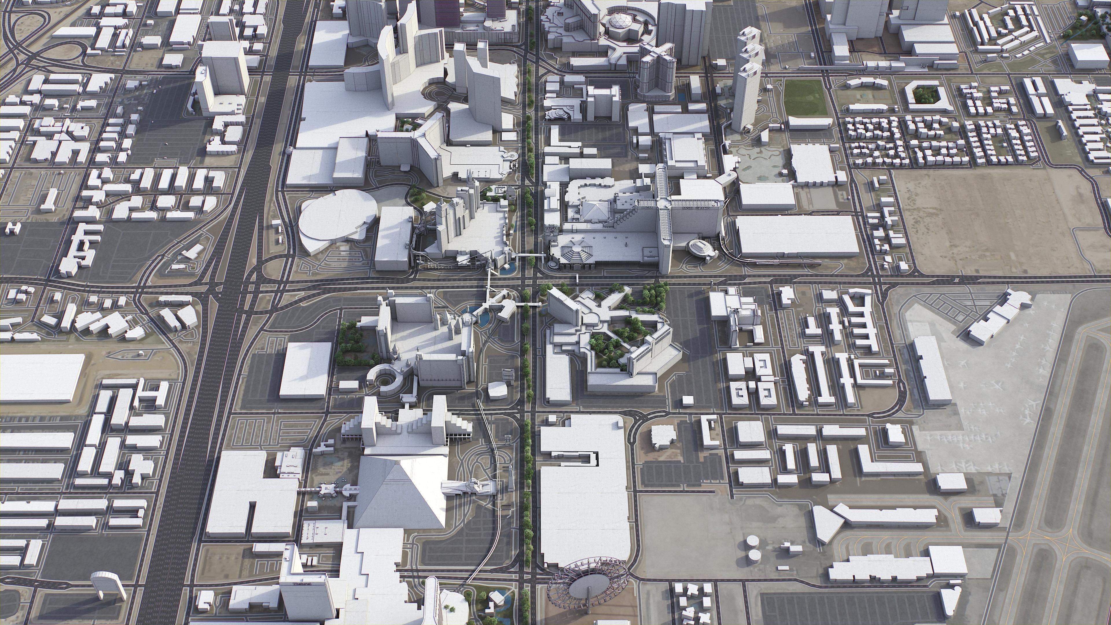 Las Vegas - Strip Low-poly 3D model_10