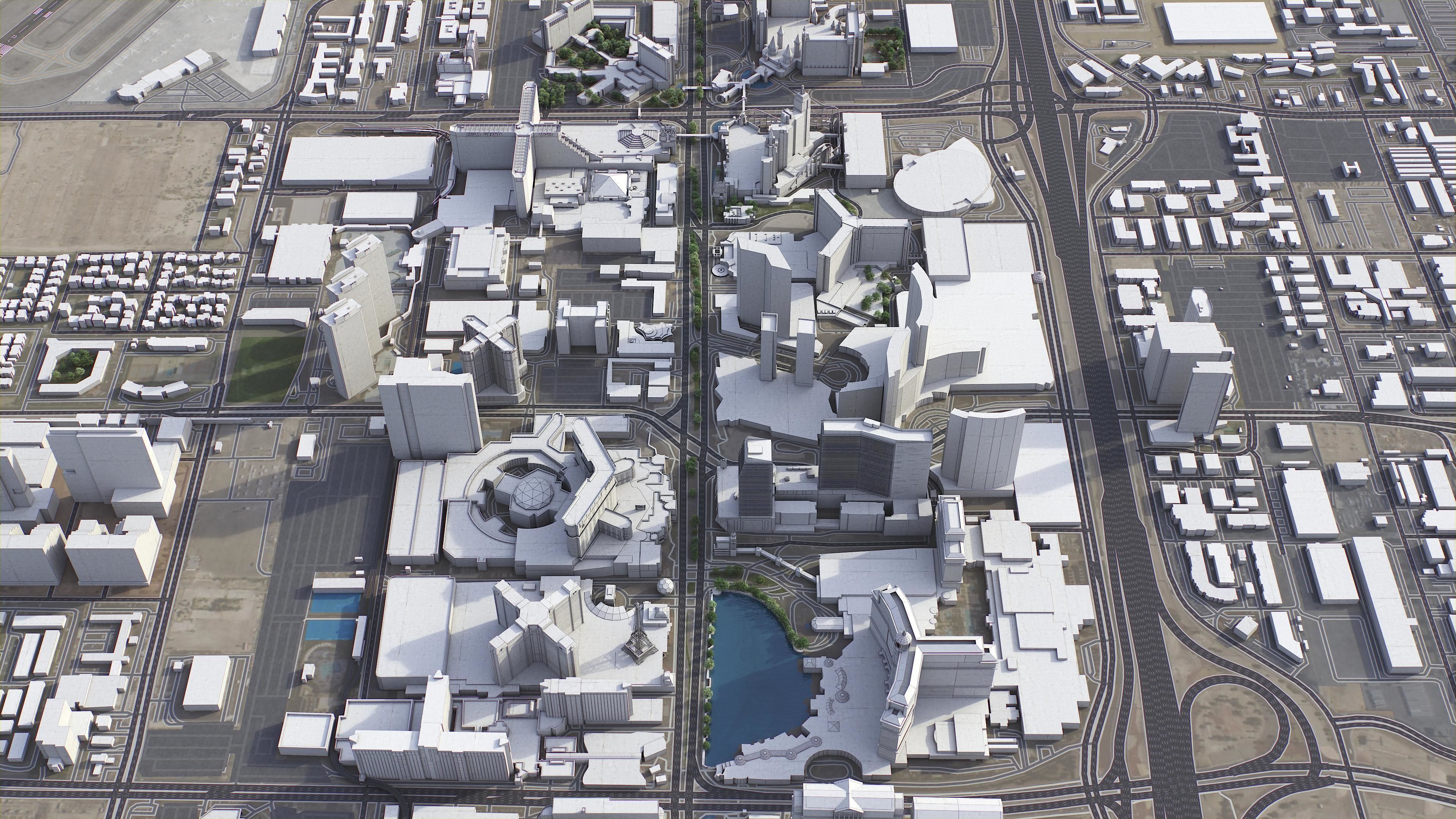 Las Vegas - Strip Low-poly 3D model_17