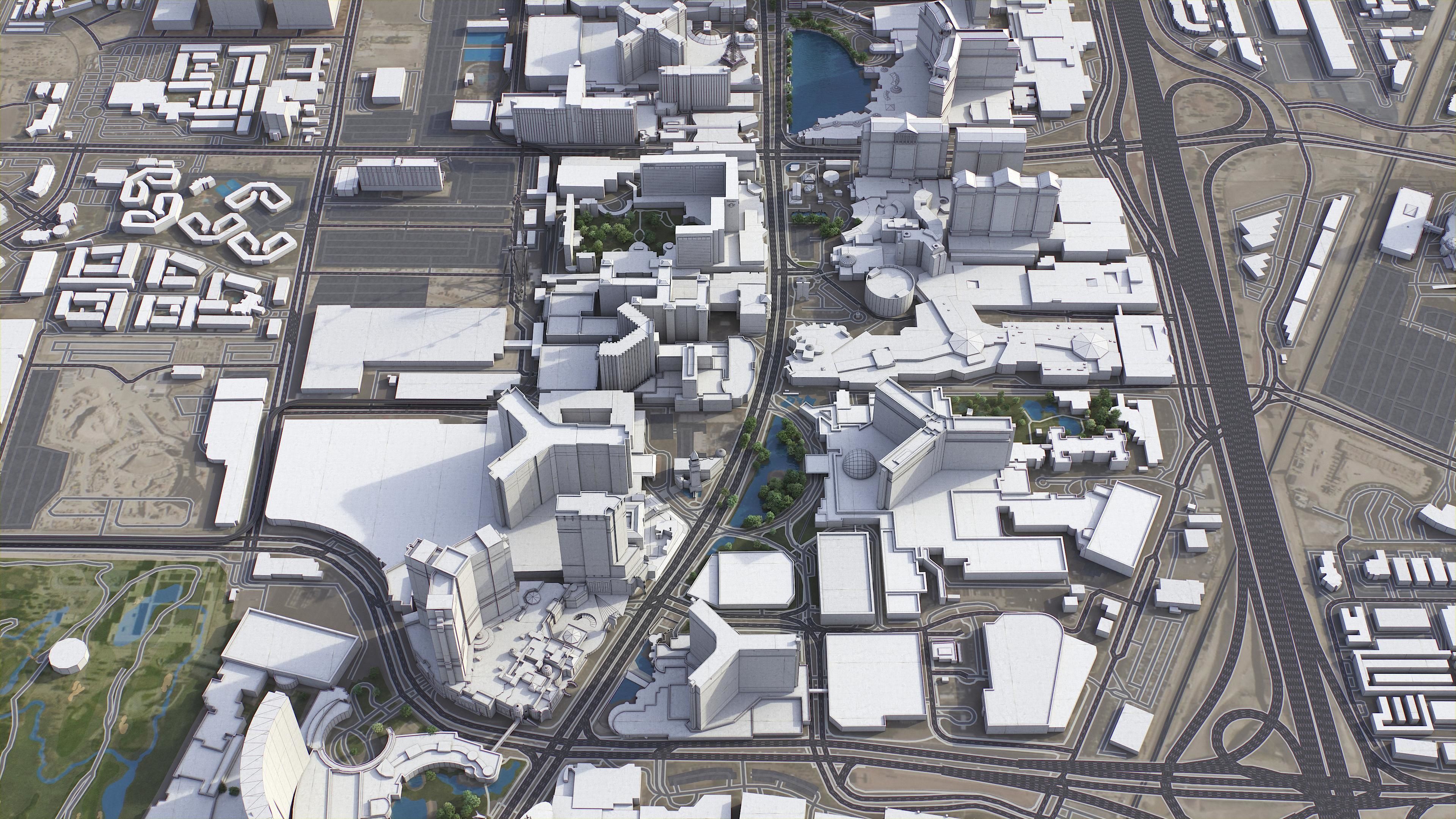 Las Vegas - Strip Low-poly 3D model_18