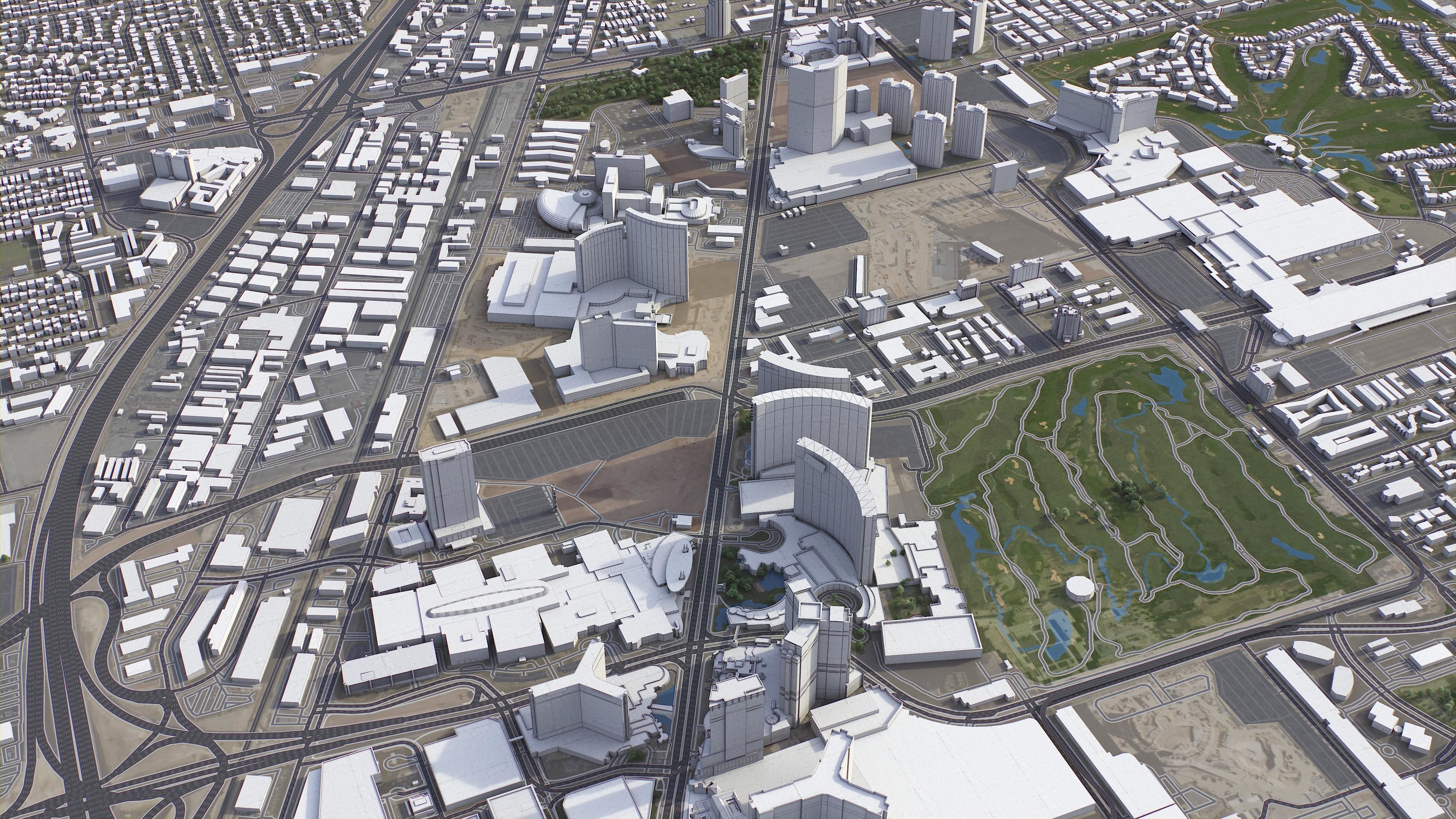 Las Vegas - Strip Low-poly 3D model_14