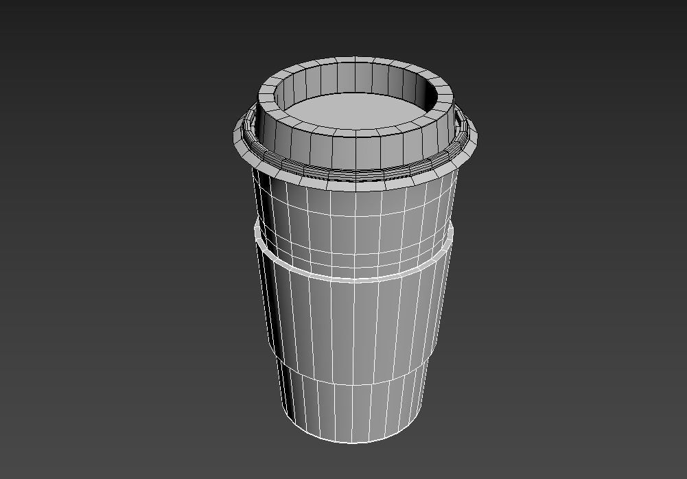 Paper cup for coffee 3D model_3