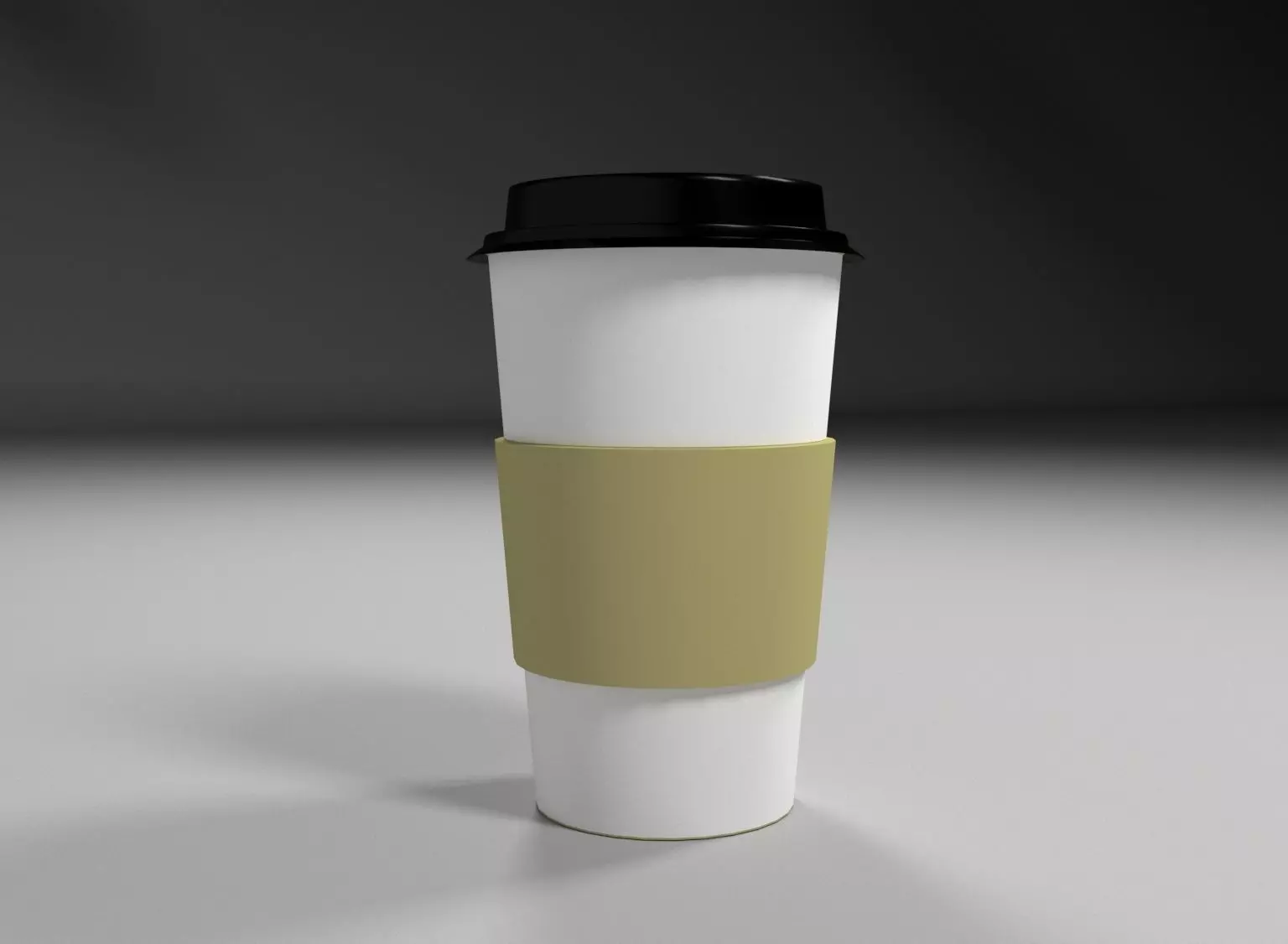Paper cup for coffee 3D model_0