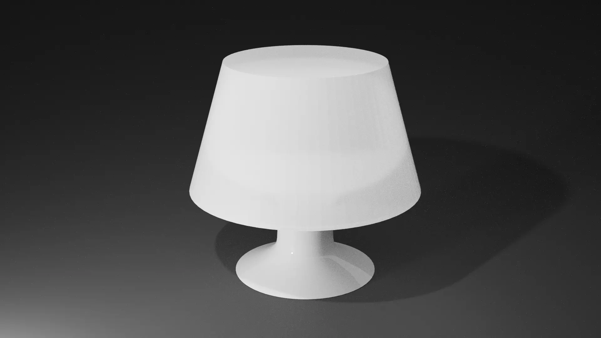 Minimalist white lamp 3D model_0