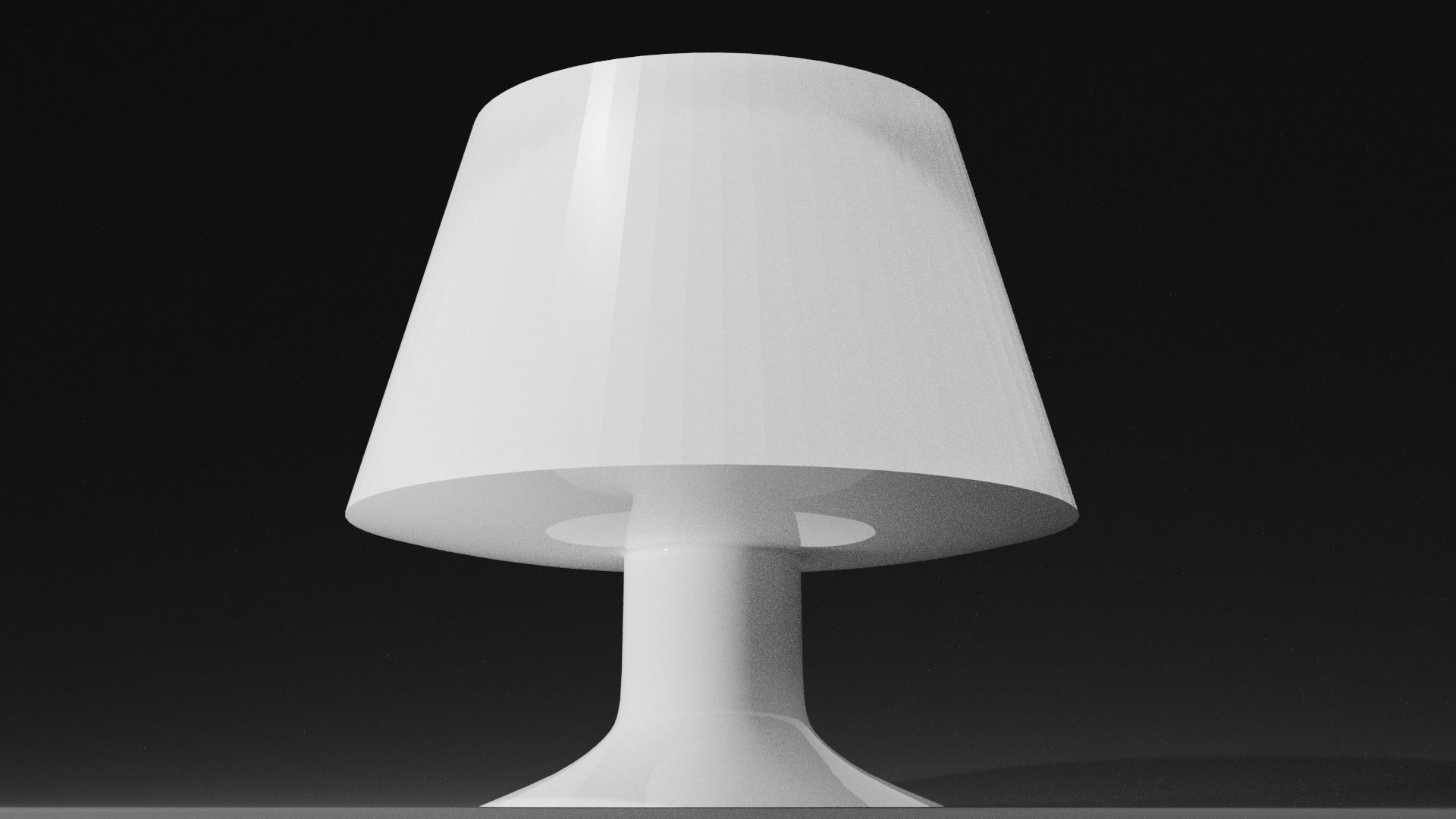 Minimalist white lamp 3D model_1