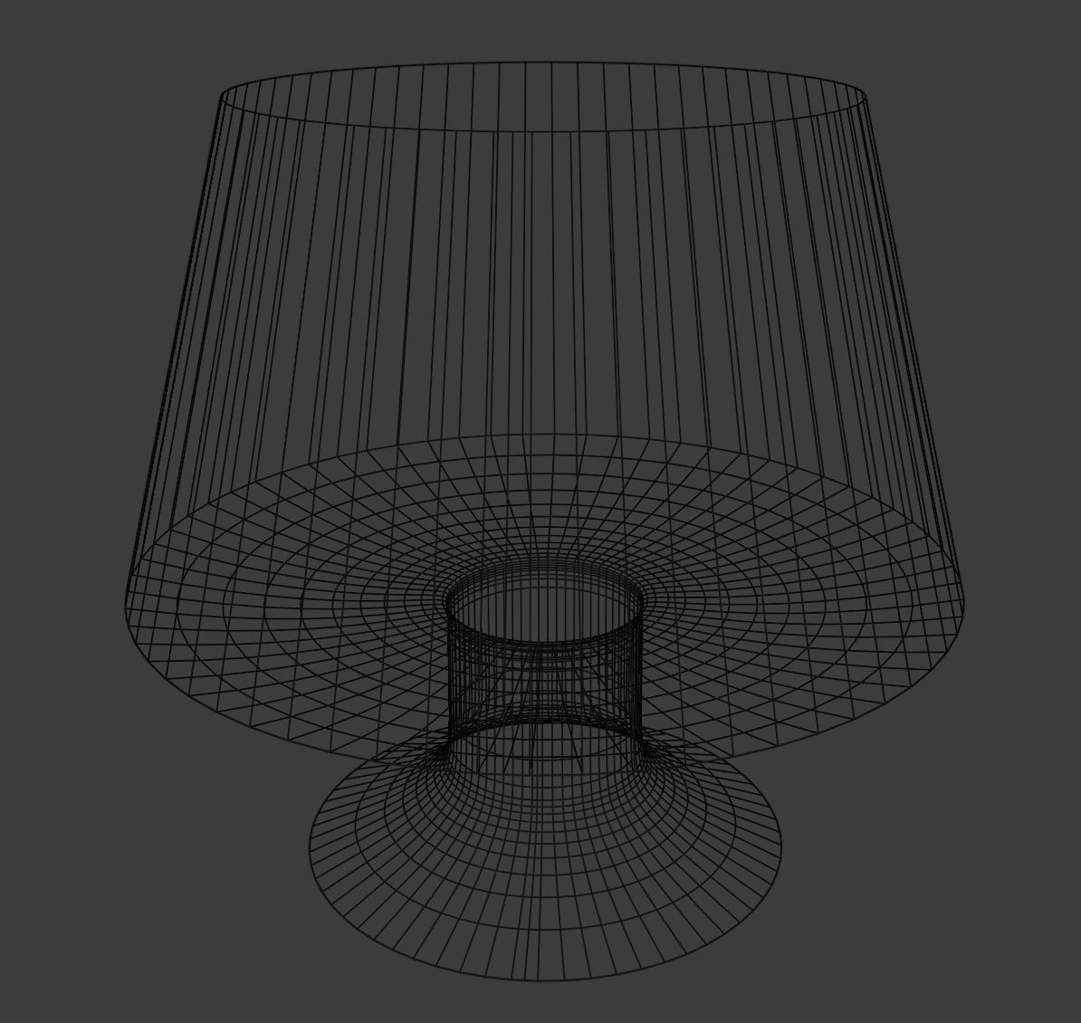 Minimalist white lamp 3D model_4