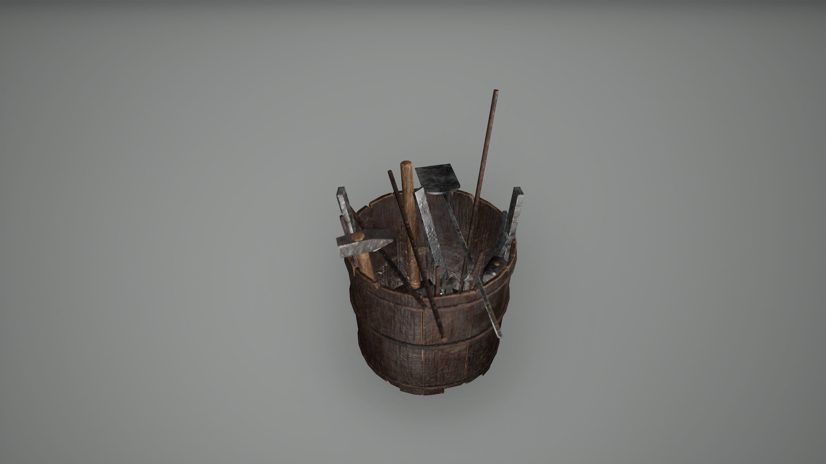 Viking Tools Low Poly Game Ready Low-poly 3D model_2
