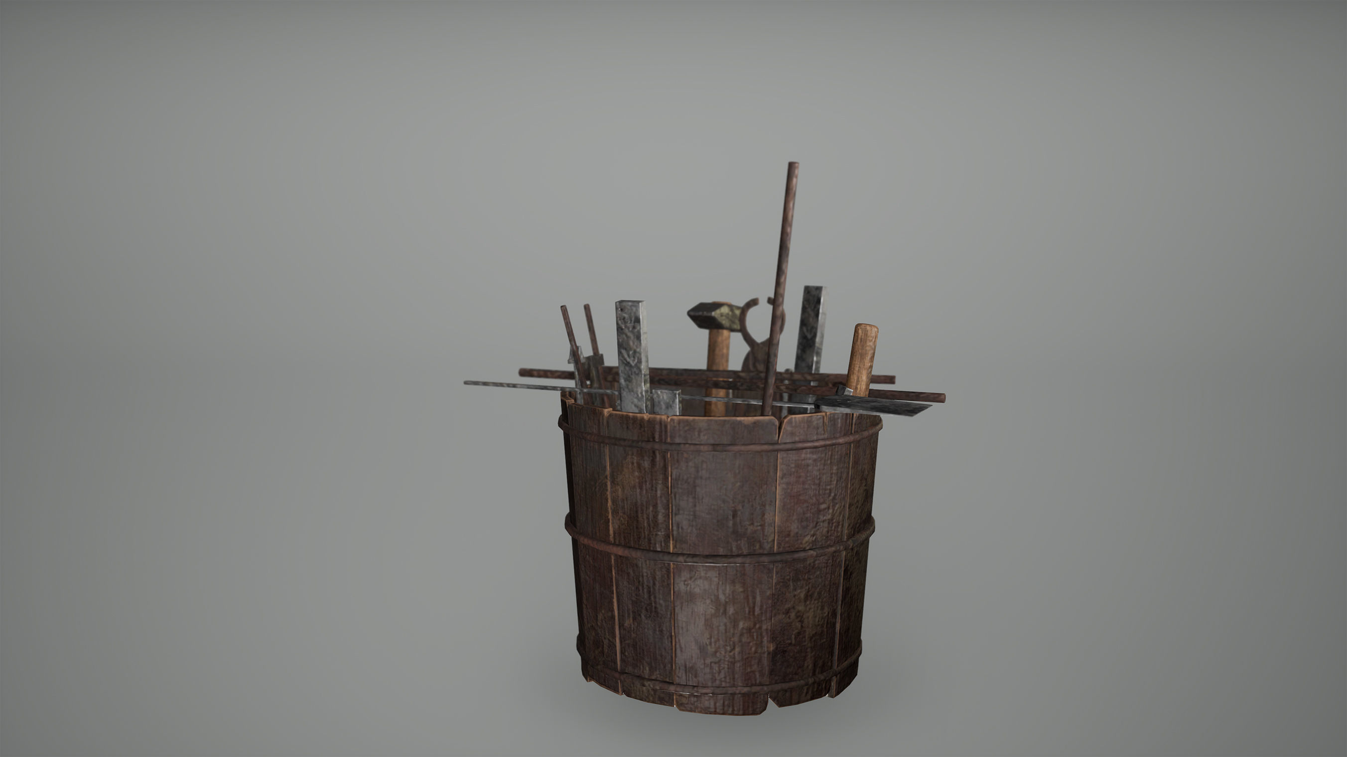 Viking Tools Low Poly Game Ready Low-poly 3D model_3