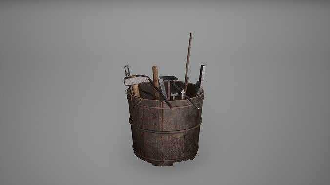 Viking Tools Low Poly Game Ready Low-poly 3D model