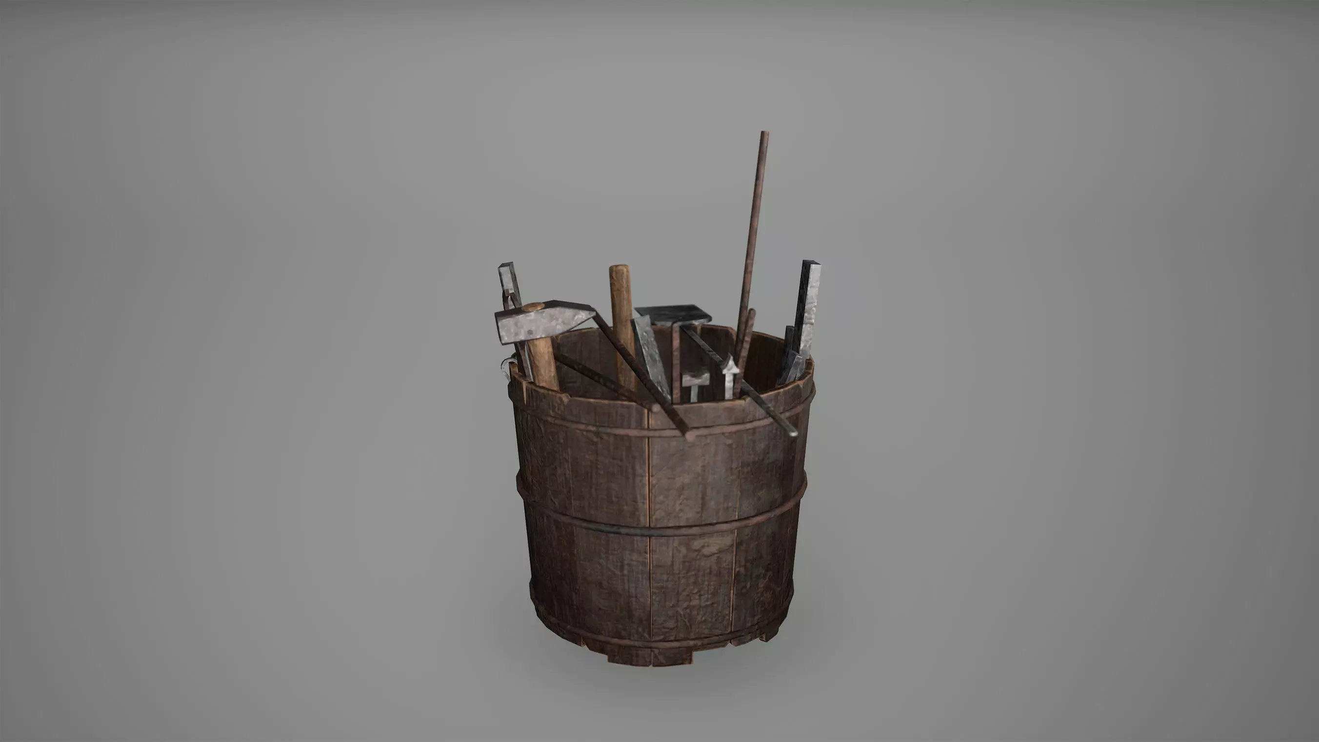 Viking Tools Low Poly Game Ready Low-poly 3D model_0