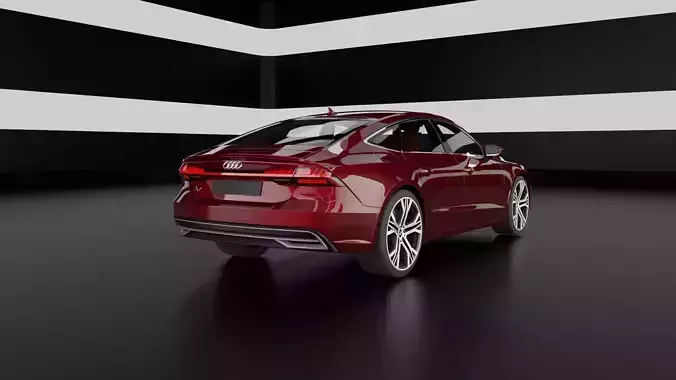 Realistic Audi A7 3d model 3D model