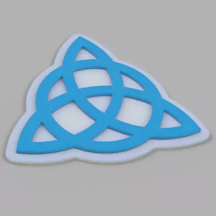 Coaster Triquette 3D print model
