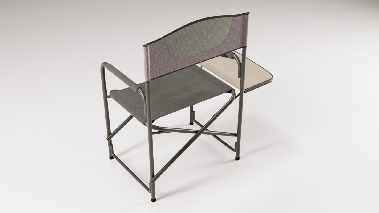 Folding Aluminum Camping Portable Lightweight Chair  3D model_5