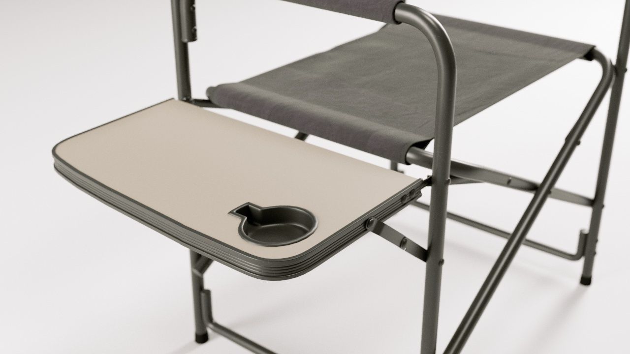 Folding Aluminum Camping Portable Lightweight Chair  3D model_7