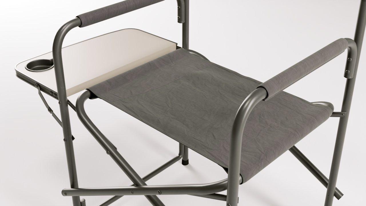 Folding Aluminum Camping Portable Lightweight Chair  3D model_6