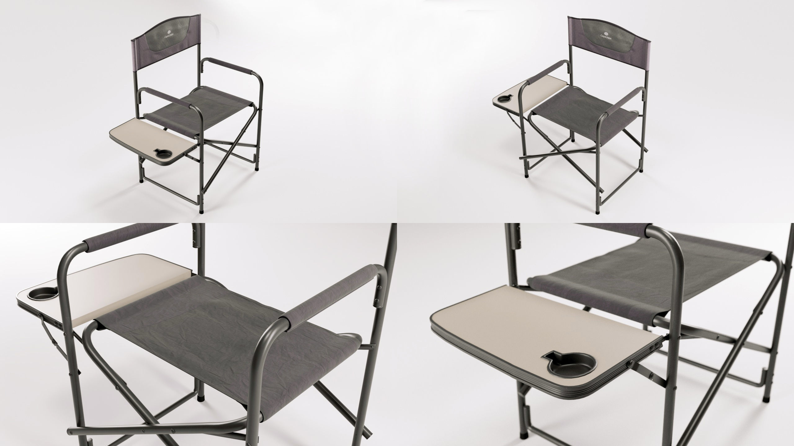 Folding Aluminum Camping Portable Lightweight Chair  3D model_1