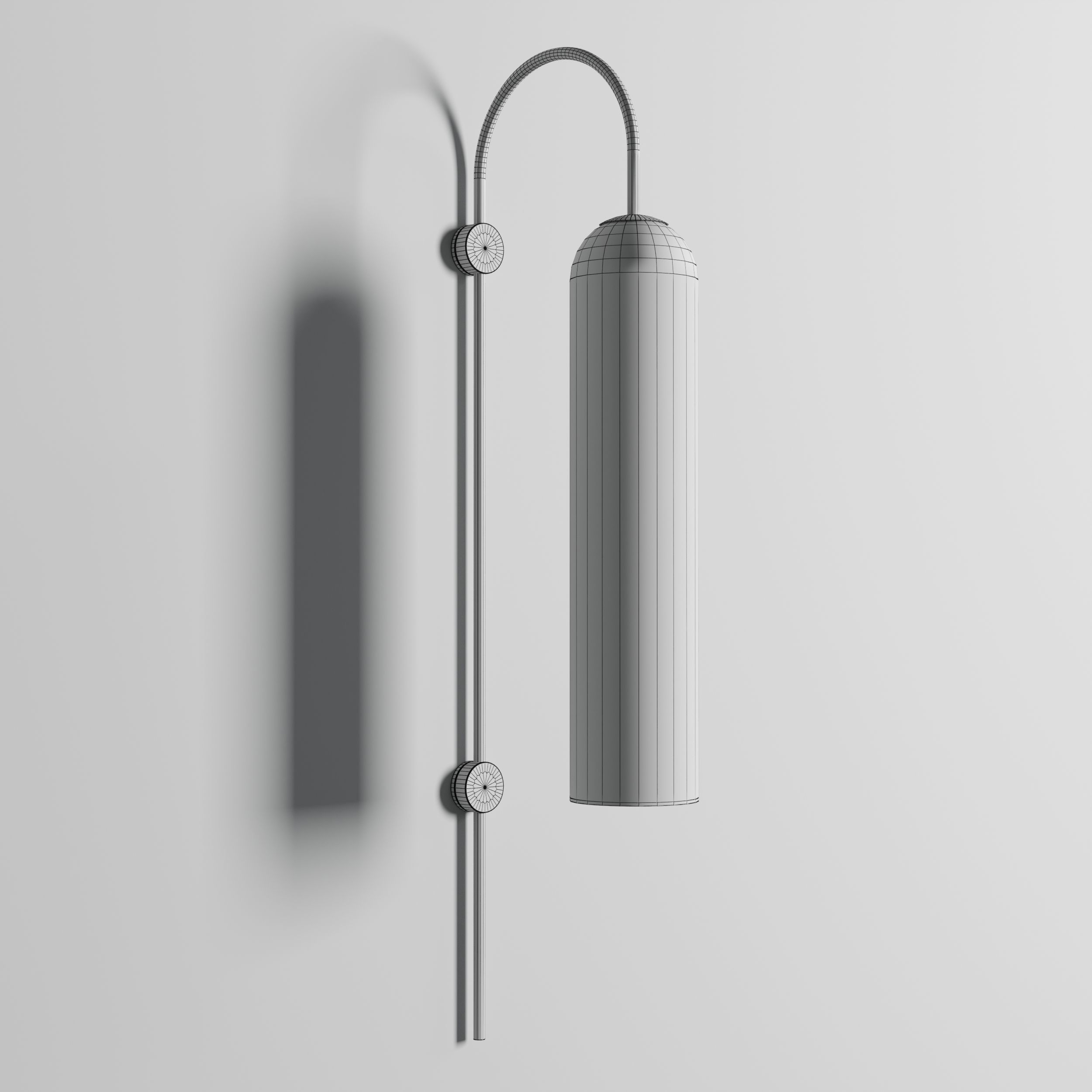 float wall sconce light 3D model_2