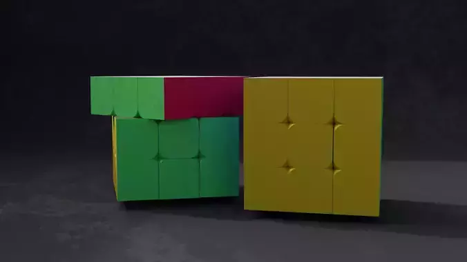 Rubik Cube 3x3 Free 3D model