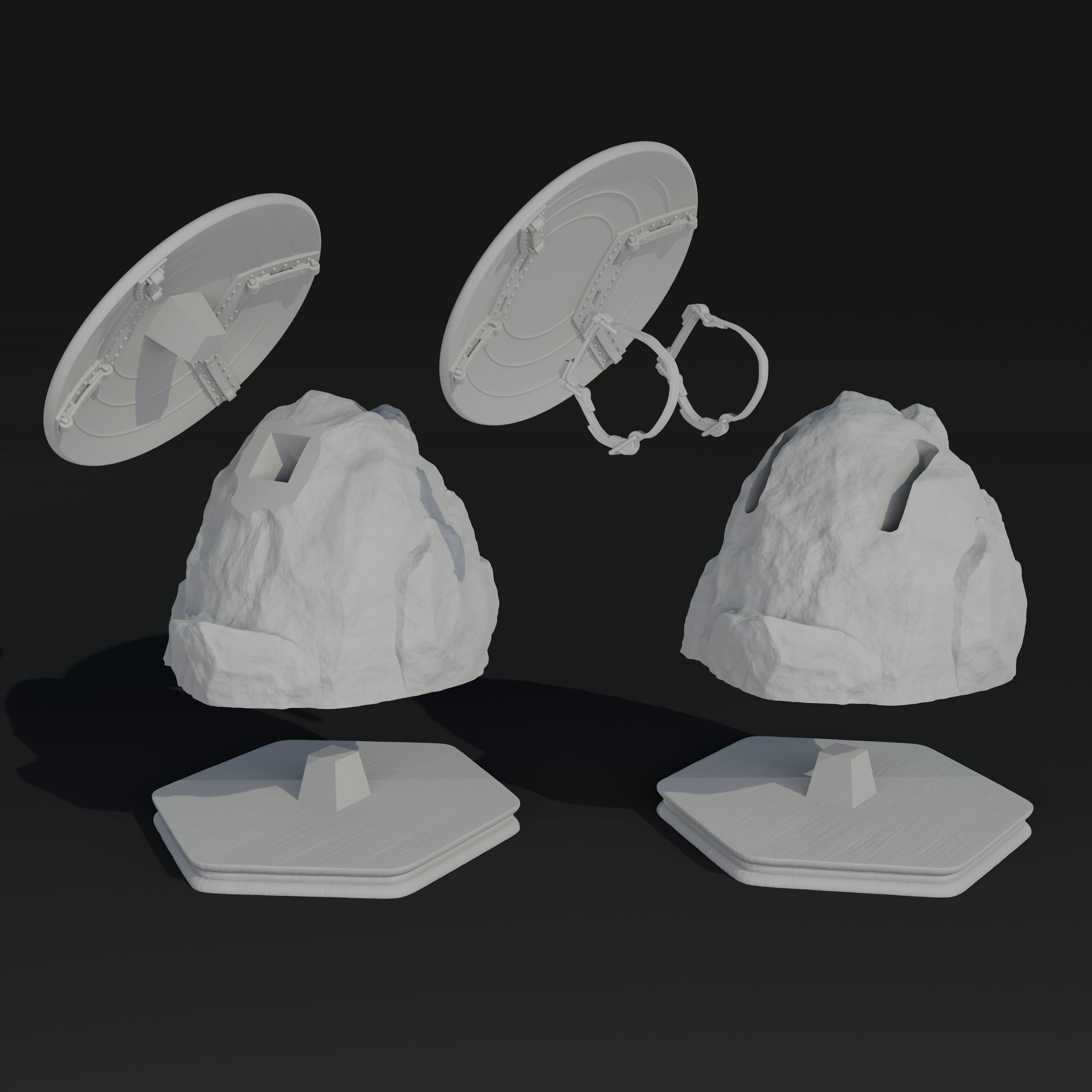 Captain Americas Shield Sculpture 3D print model_7