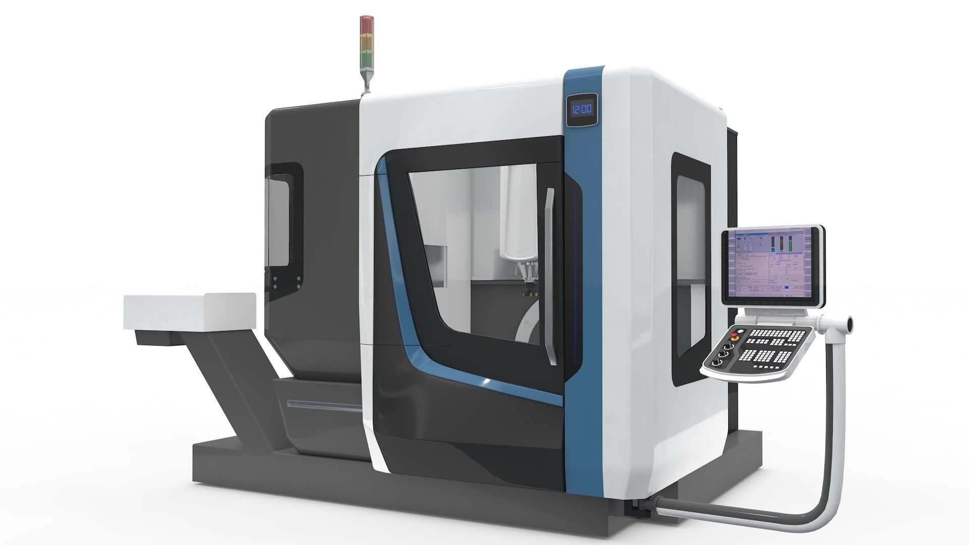 Milling Machine CNC  3D model_5