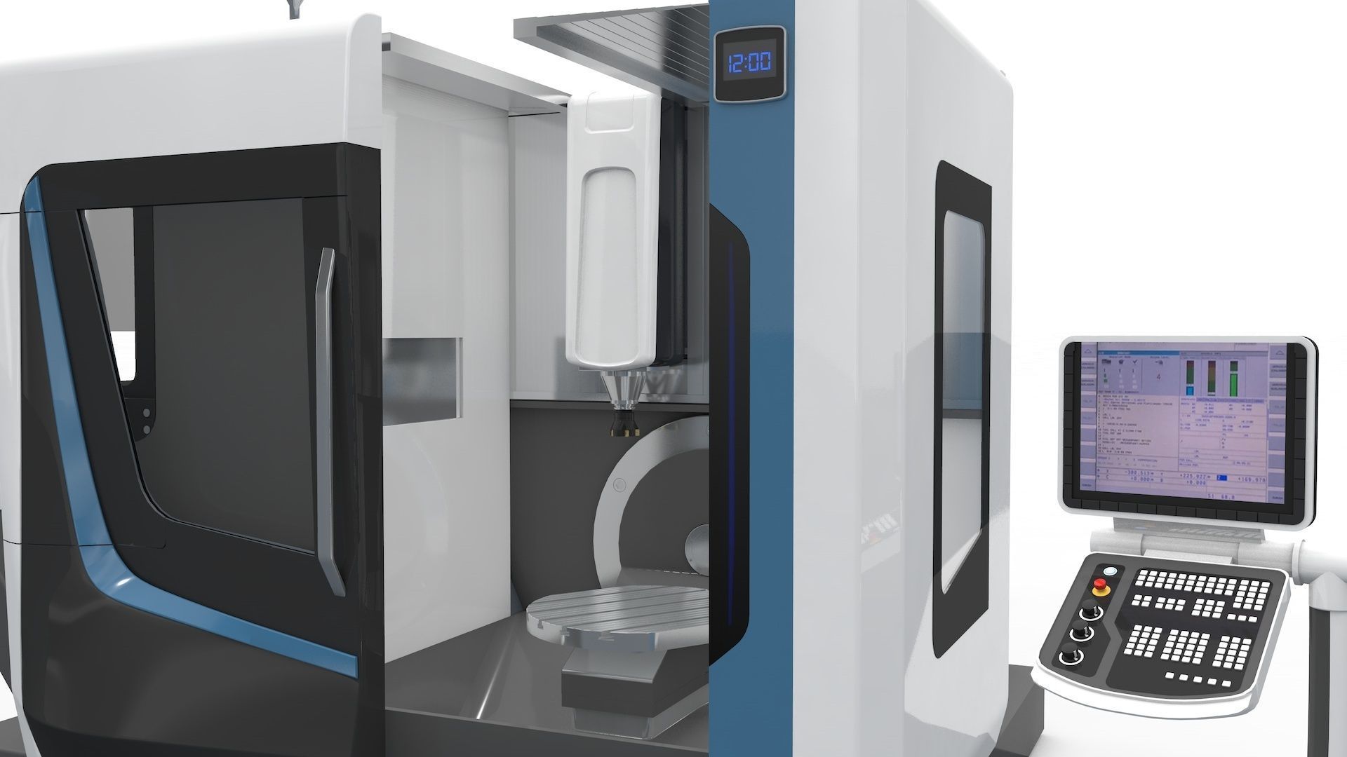 Milling Machine CNC  3D model_7