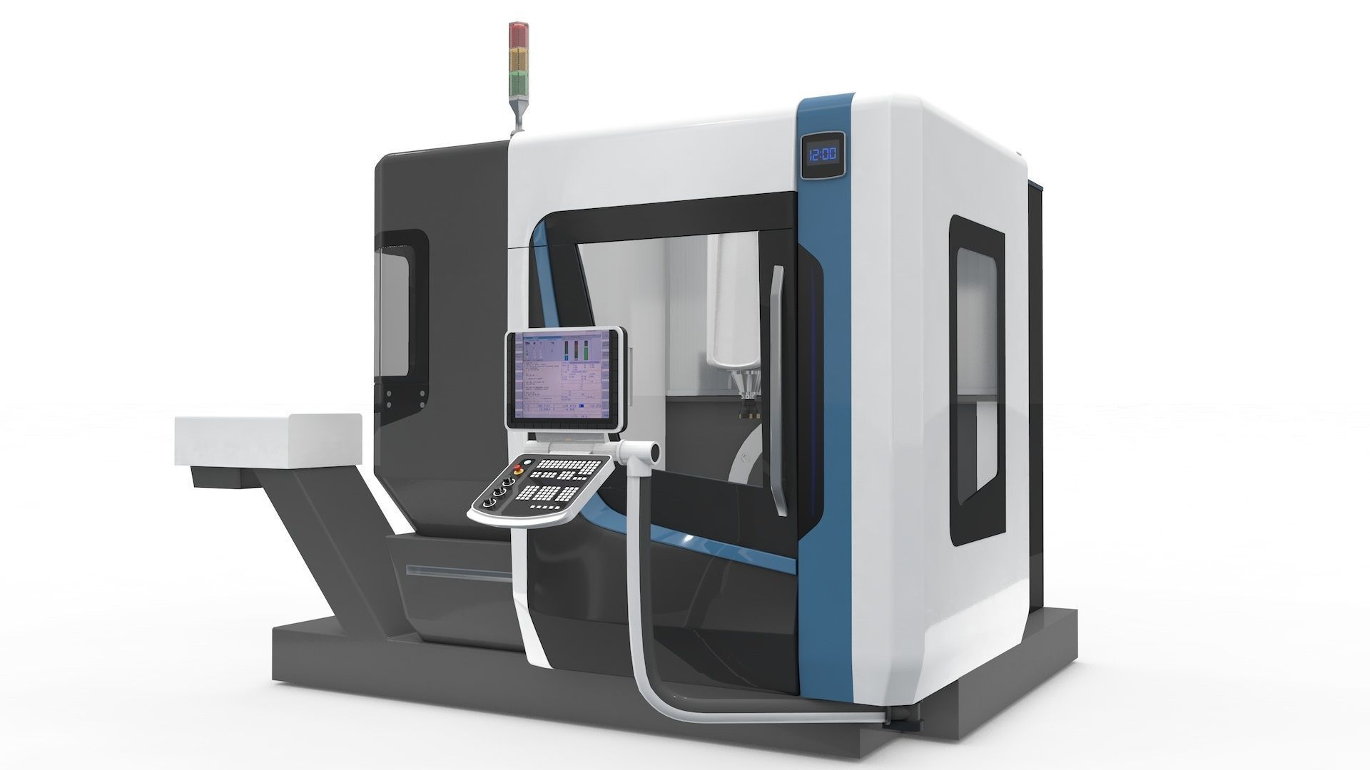 Milling Machine CNC  3D model_4