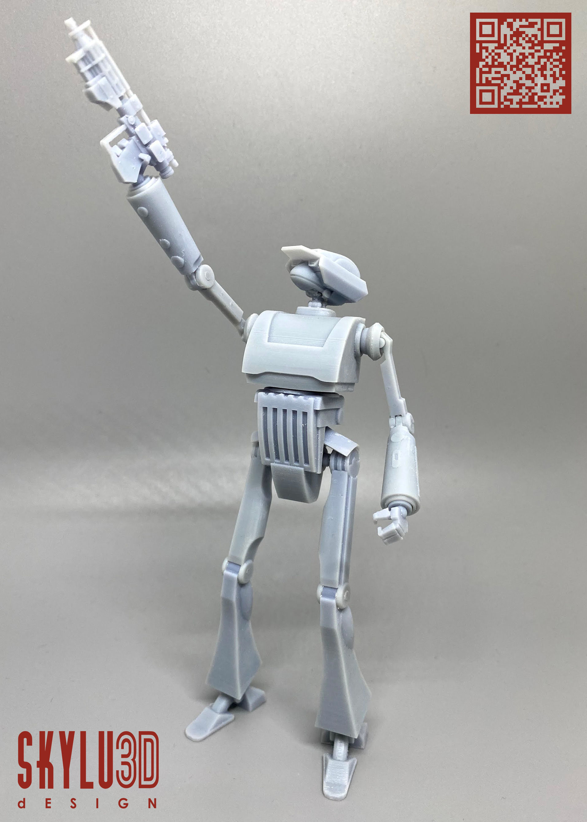 Tx Series Tactical Droid One12 Scale articulation STL 3d model 3D print model_2